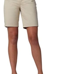 Lee Women's Regular Fit Chino Bermuda Short, Beige, 12