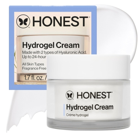 Honest Beauty Hydrogel Cream with Hyaluronic Acid | Lightweight, Moisturizing Water Cream | 1.7 fl oz