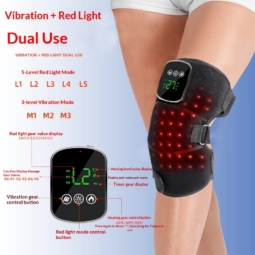 Wireless Temperature-Controlled Red Light Knee Massager