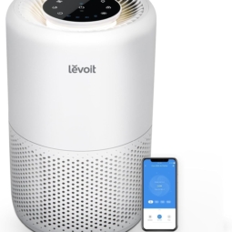 LEVOIT - Purificador de aire para dormitorio del hogar, control inteligente WiFi Alexa, AHAM VERIFIDE, filtro 3 en 1 con modo de sueño HEPA para alérgenos, contaminantes, humo, polvo, núcleo 200S-P